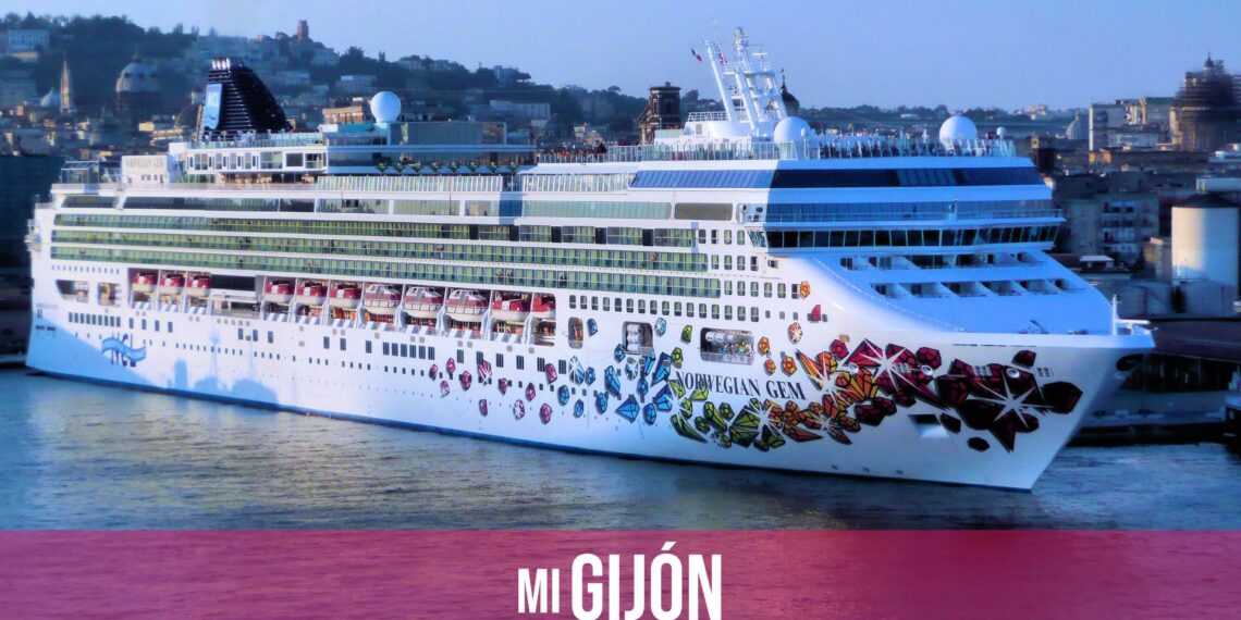 El crucero 'Norwegian Gem' atracará este miércoles en Gijón por primera vez