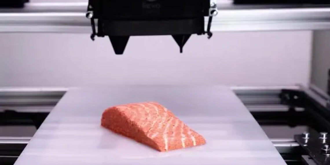 Logran imprimir en 3D un trozo de salmón comestible
