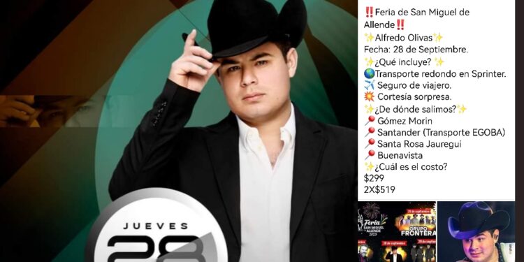 Se espera llegada de camiones foráneos para ver al Alfredo Olivas en San Miguel de Allende