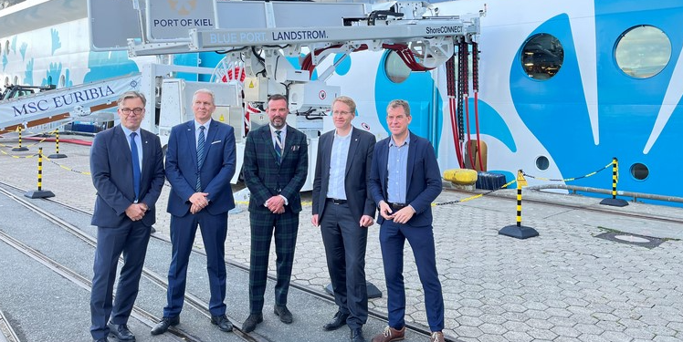 MSC Cruceros y Puerto de Kiel inauguran instalación de energía costera