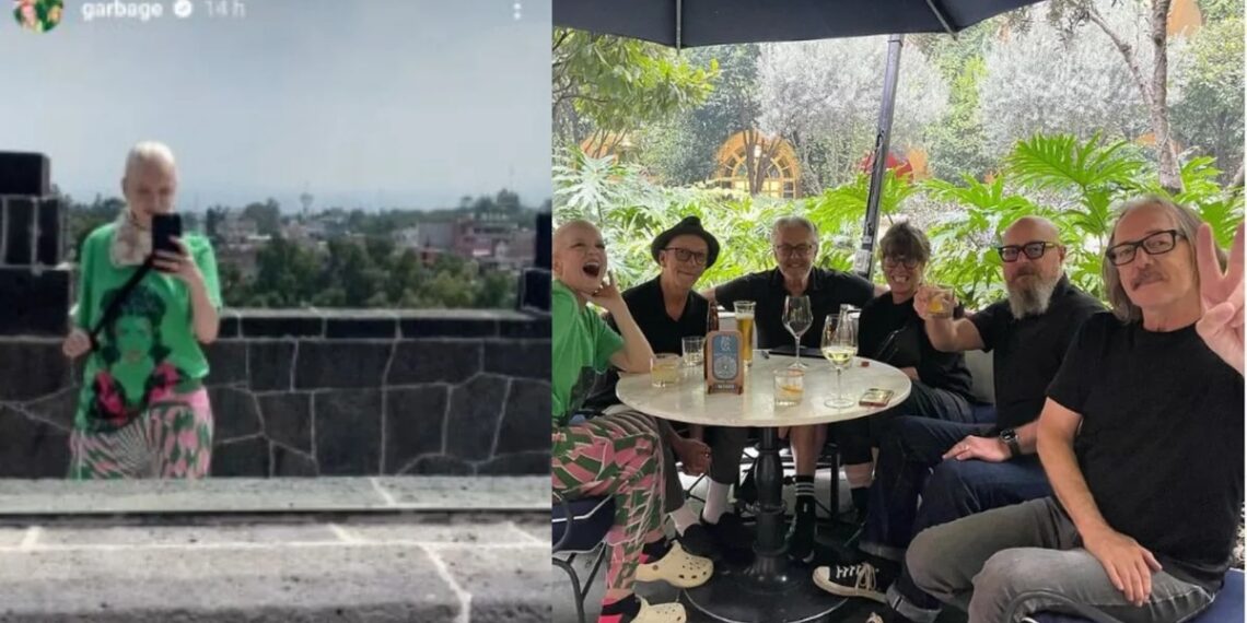 Garbage, la banda de rock visitó el Museo de Diego Rivera y uno de los mejores restaurantes del mundo en CDMX