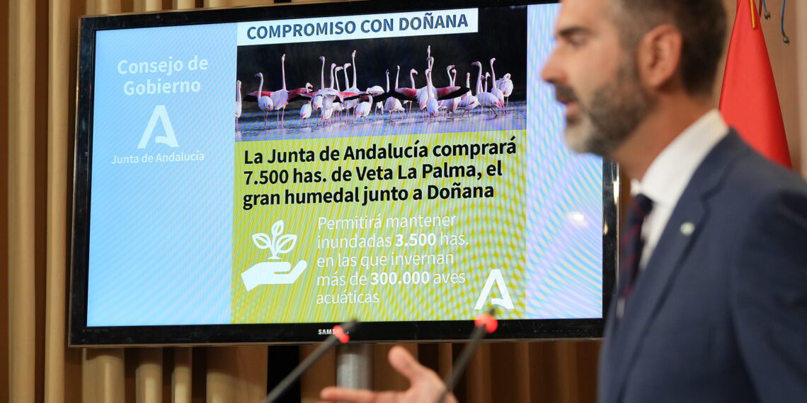 Moreno lleva un año negociando con el holding de Ebro Foods la compra de los terrenos para ampliar Doñana