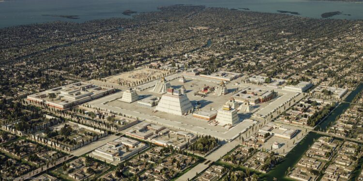 Tenochtitlan, recreación digital | Architectural Digest México y Latinoamérica