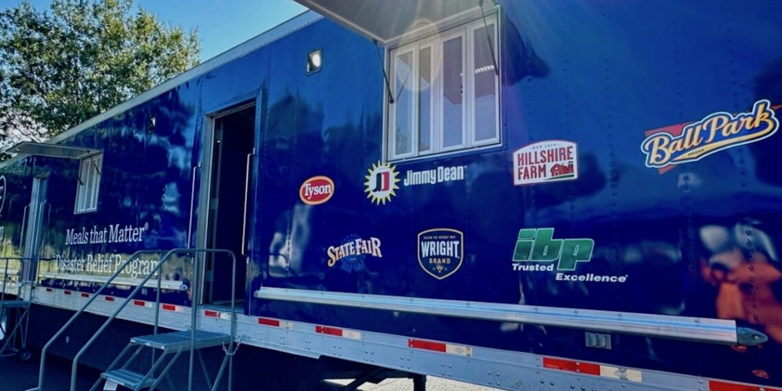 Tyson Foods unveils new mobile command center for disaster area meal service