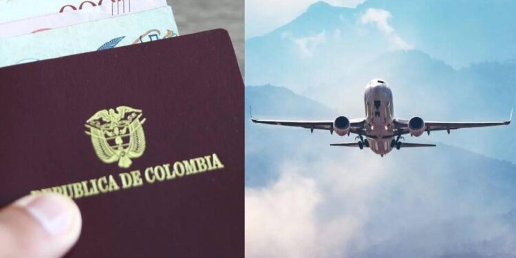 Pasaporte Colombia aviÃ³n