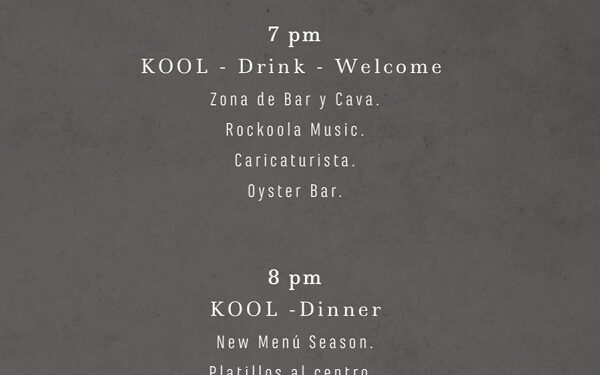 El Restaurante Kool, celebrará su aniversario con una experiencia Gastronómica Ünica