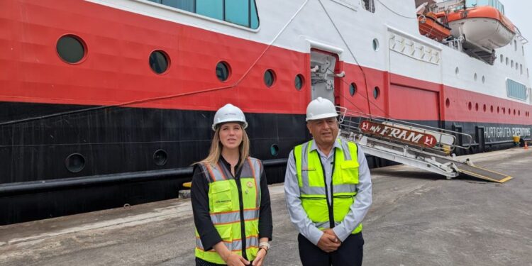 APM Terminals Callao recibe a la nave noruega MS FRAM, dando inicio a la temporada de cruceros
