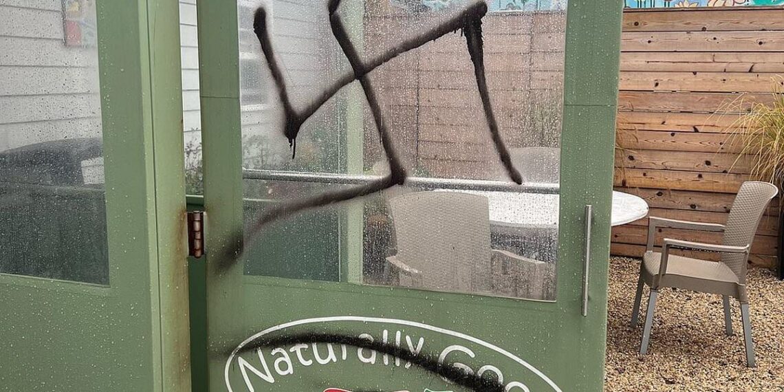 Montauk health foods store and beach food trucks are defaced with swastikas and German graffiti in latest antisemitic attack in New York