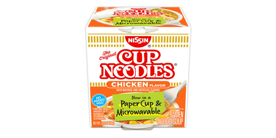 CUP NOODLES® ANNOUNCES NEW PAPER CUP PACKAGING FOR ITS ICONIC RAMEN NOODLES
