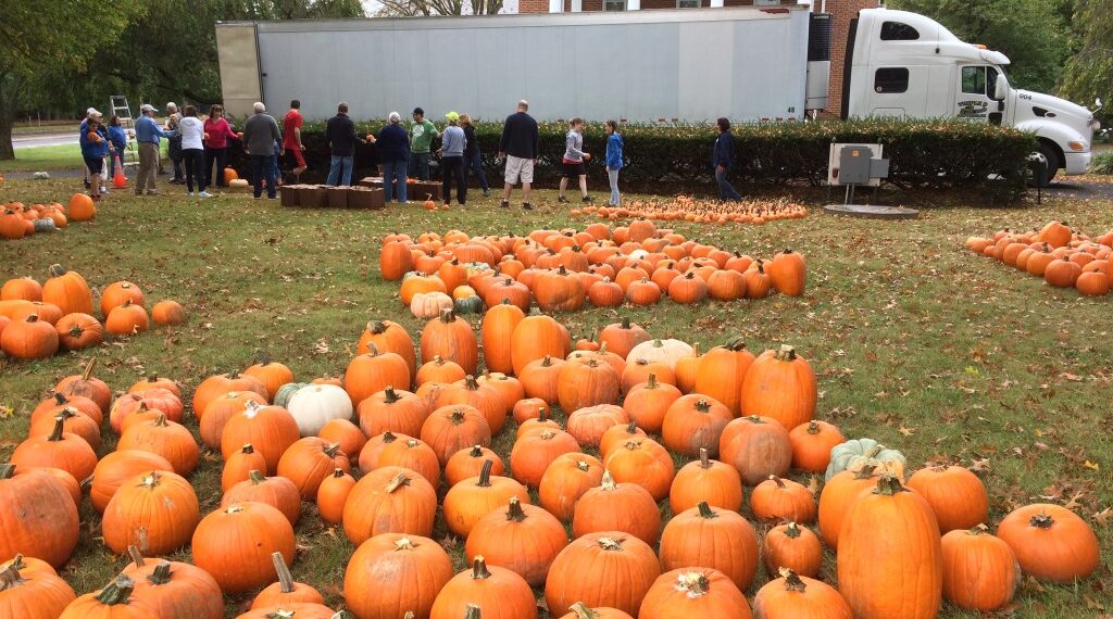 Yardley Methodist’s Pumpkin Patch receives food donations for Penndel Food Pantry