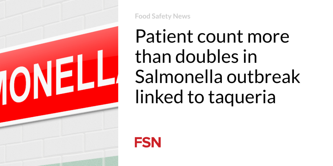 Patient count more than doubles in Salmonella outbreak linked to taqueria