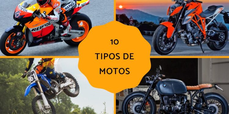 10 tipos de motos - Conoce los nombres y fotos de diversas motocicletas y descubre cuál te conviene