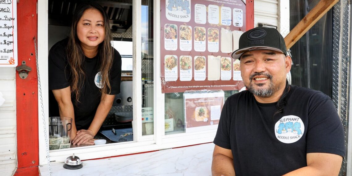 3lephant Noodle Shack food truck serves Laotian, Mien foods
