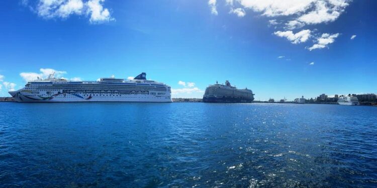 Primera escala en Tenerife del crucero ‘Norwegian Dawn’