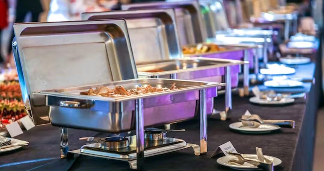 Food on a buffet. Credit: Alex Andrei/Shutterstock