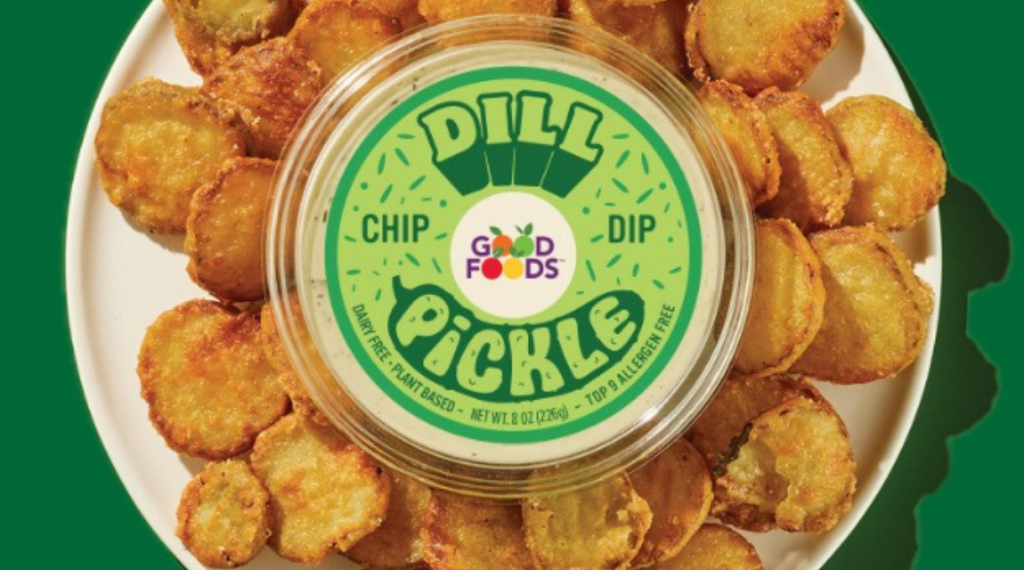 Good Foods debuts dill pickle chip-inspired dip