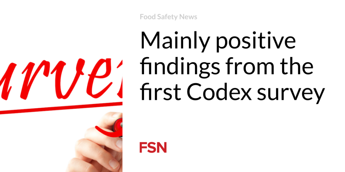 Mainly positive findings from the first Codex survey
