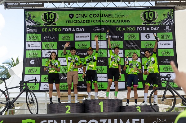 Ciclistas mexicanos se coronan como los ganadores del Gran Fondo New York Cozumel 2023
