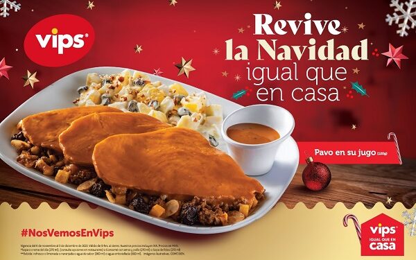 Vips invita a revivir una Navidad igual que en casa con sus deliciosas opciones para esta temporada