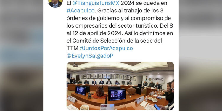 Tianguis Turístico sí se realizará en Acapulco el 2024