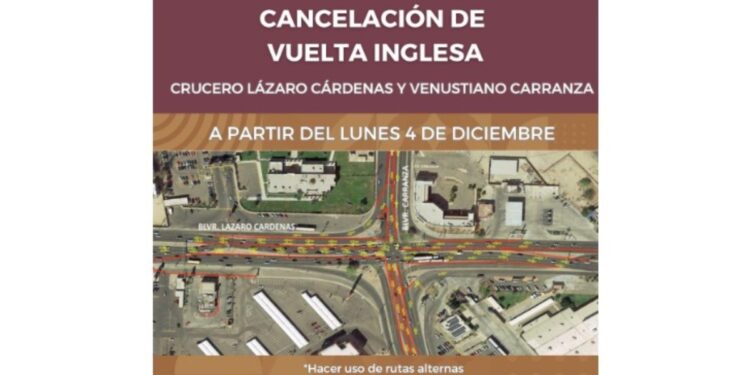 Cancelación de vuelta inglesa en el crucero Lázaro Cárdenas y Venustiano Carranza | Noticias de México