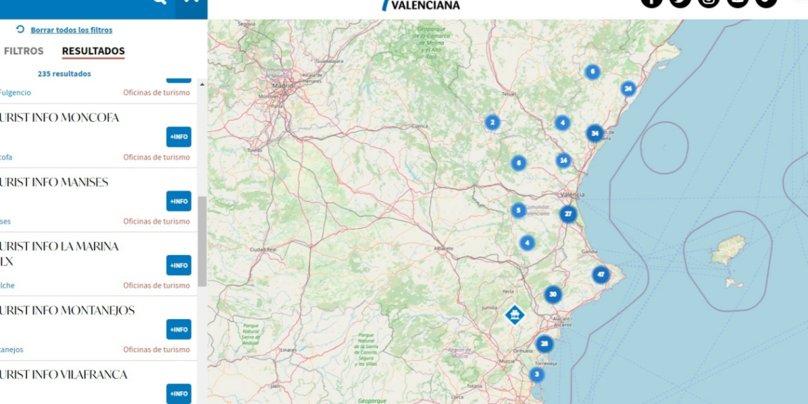 Turisme lanza Geoportal, una herramienta para organizar mejor viajes a medida a la Comunitat