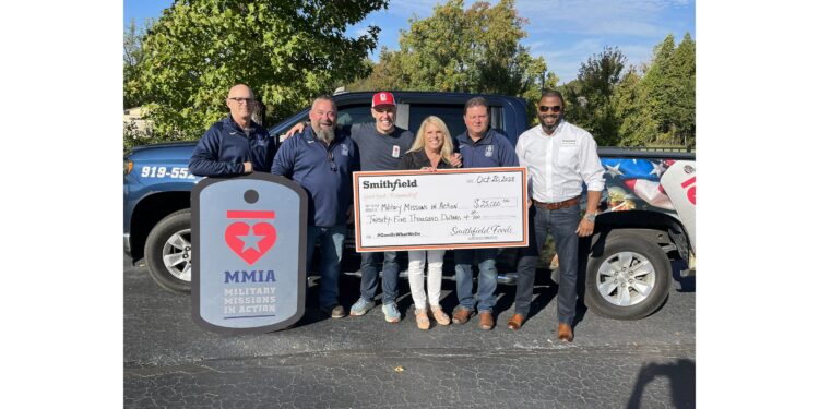Smithfield Foods Donates $25,000 to Support Military Missions in Action