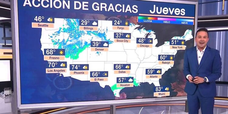 El tiempo tiene buenas noticias para los viajes y las cenas de Thanksgiving... pero no durarán mucho