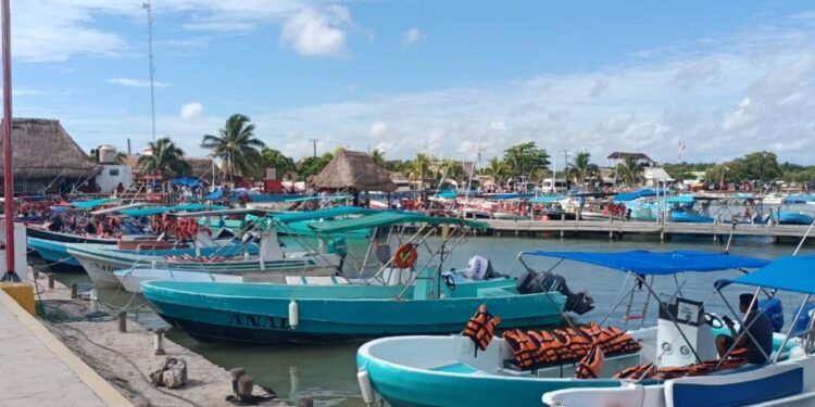 En Kantunilkín, turismo náutico en Chiquilá en un 50 por ciento; aún por debajo de lo esperado