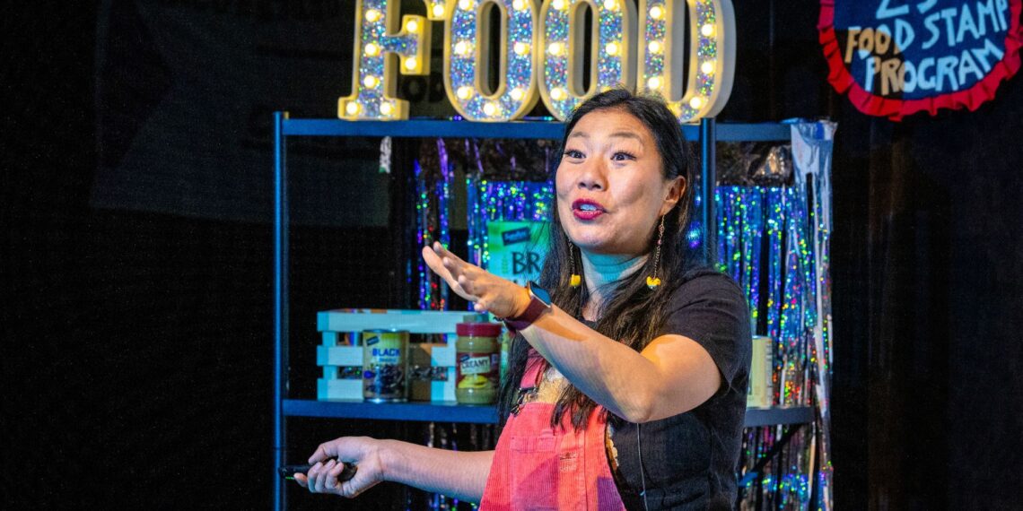 Comedian Kristina Wong draws laughs as 'food bank influencer'