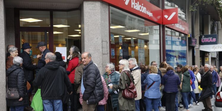«Llegué a las nueve de la mañana y ya había gente a patadas»