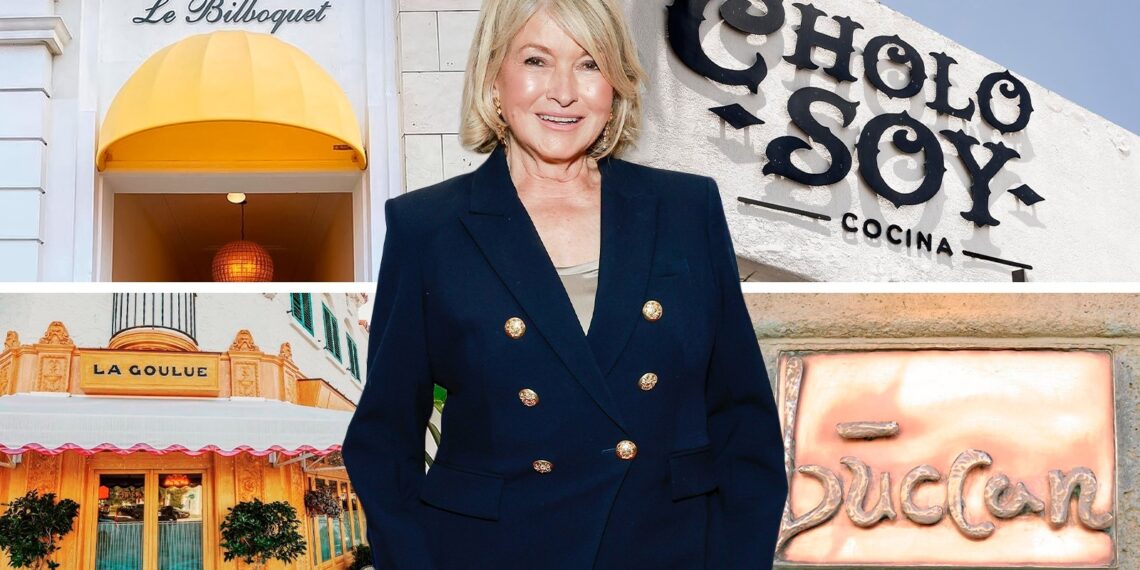 19 Of Martha Stewart's Favorite Restaurants Across The US