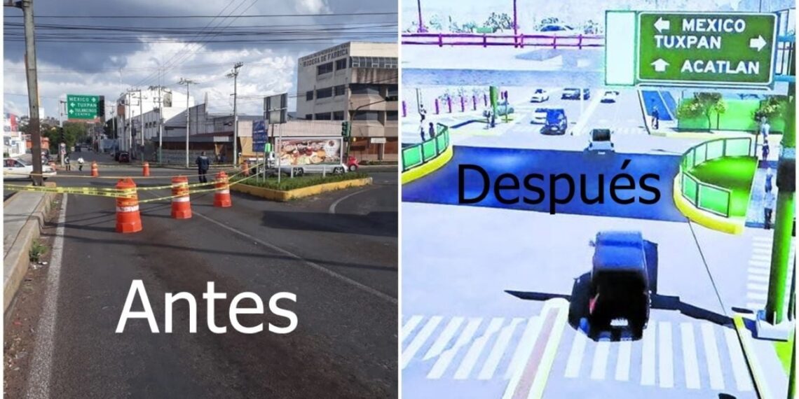 Arrancan preparativos para construir el crucero Acatlán en Tulancingo; así quedará | FOTOS
