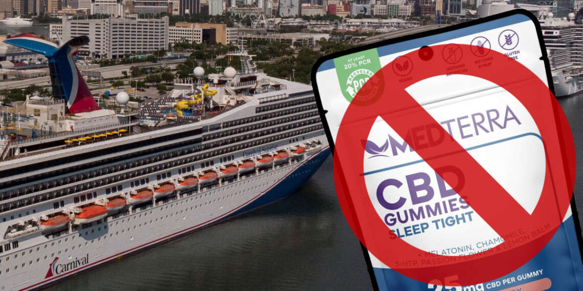 Vetan 'de por vida' a mujer de un crucero por llevar gomitas para dormir... con CBD