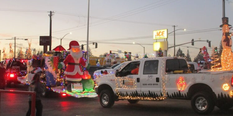 Paradise truck parade lights up the night, fills community food pantries
