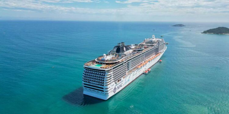 El MSC World Europa logra un hito pionero en cruceros sostenibles