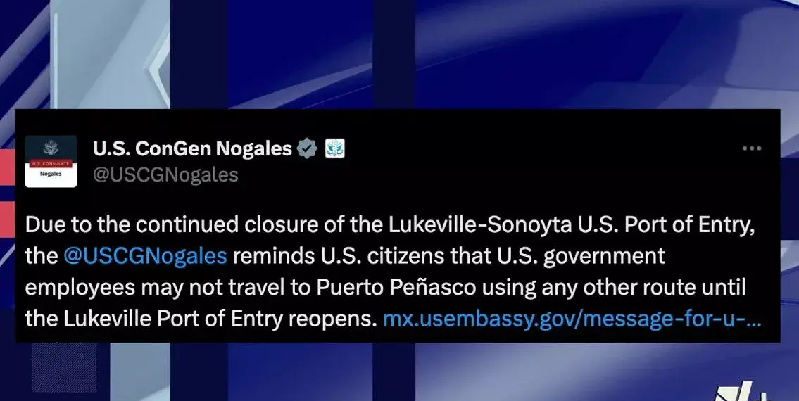 Actualización sobre viajes a Puerto Peñasco
