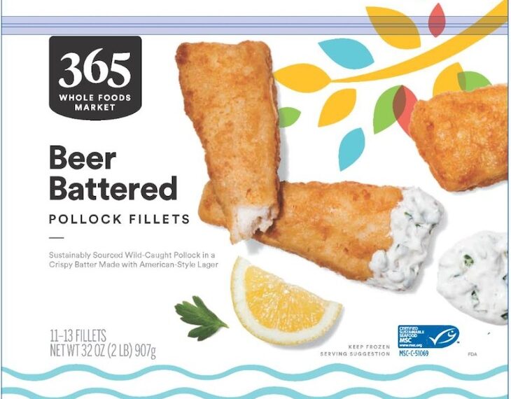 365 Whole Foods Beer Battered Pollock Fillets Recalled For Soy