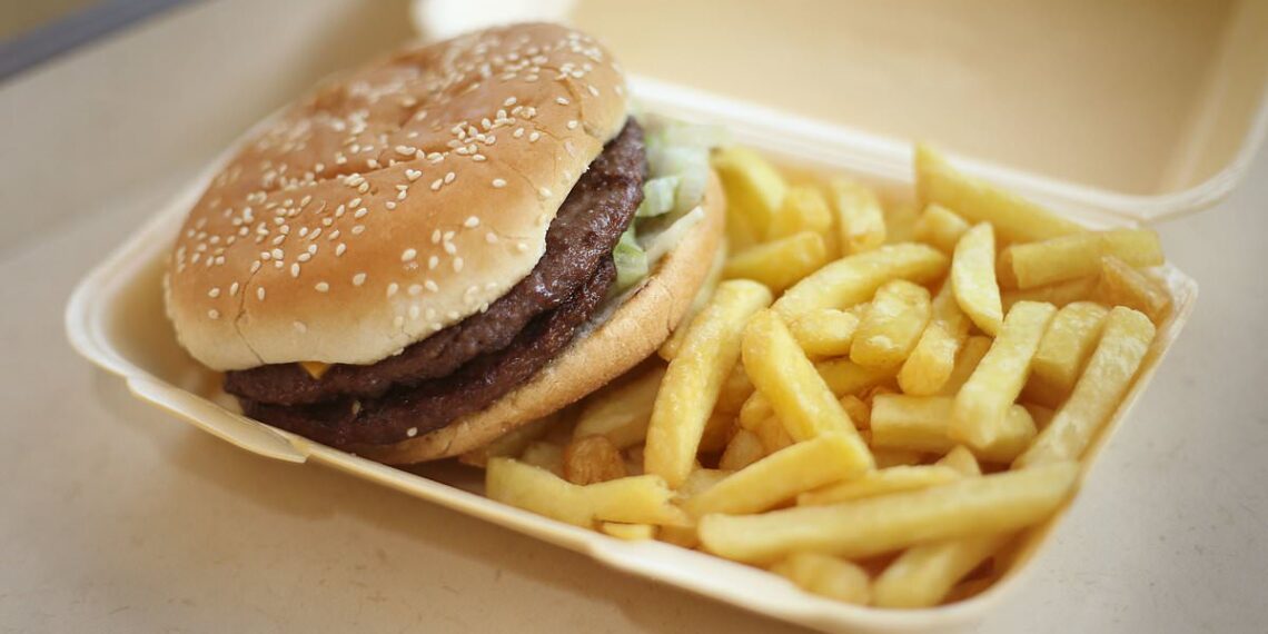 Giving children food high in calories, fat and sugar...