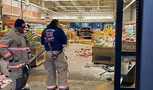 Driver Injured After SUV Crashes Through Produce Section At Whole Foods In Bethesda