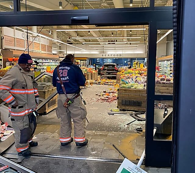 Driver Injured After SUV Crashes Through Produce Section At Whole Foods In Bethesda