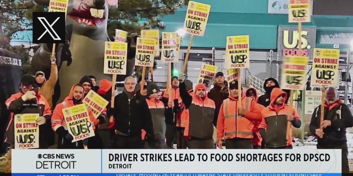 Detroit Public Schools facing temporary food shortage amid US Foods strike
