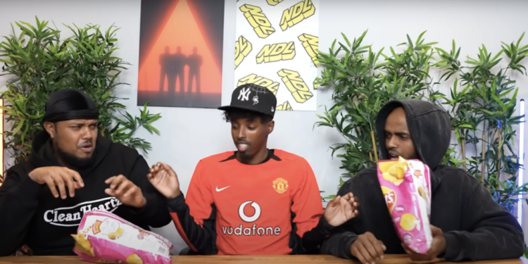 Watch AJ, Chunkz & Darkest try 'The Weirdest Foods on the Internet'