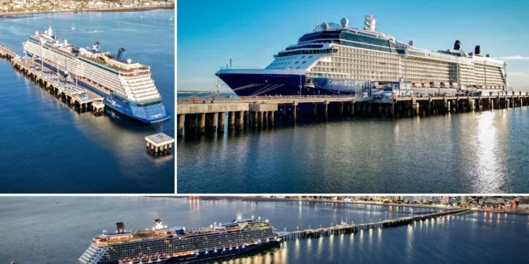 El crucero Celebrity Infinity en Puerto Madryn