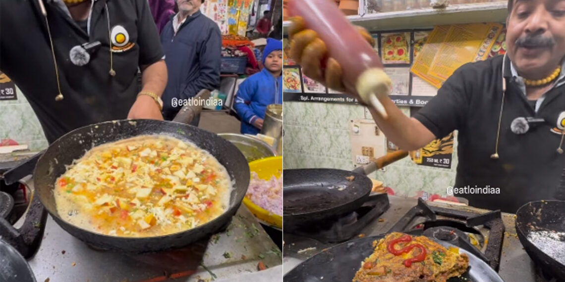 Street Vendor's Apple Omelette Goes Viral Online
