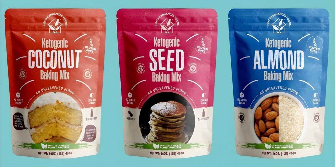 Health Enhanced Foods introduces new Ketogenic Bakery Mixes (Image via Health Enhanced Foods)