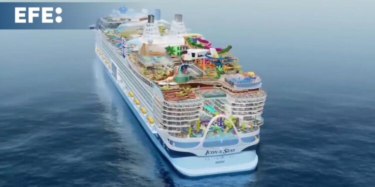 Llega a Miami para su inauguración el 'Icon of the seas', el mayor crucero del mundo