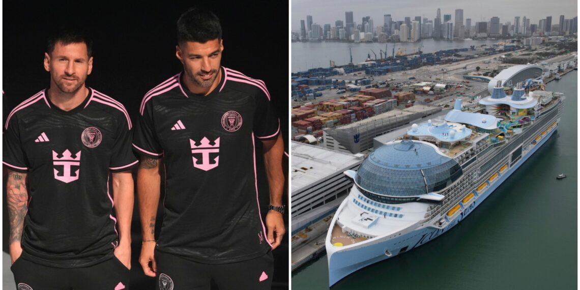 Messi bautiza el "Icon of the Seas", el crucero más grande del mundo, antes de su primer viaje