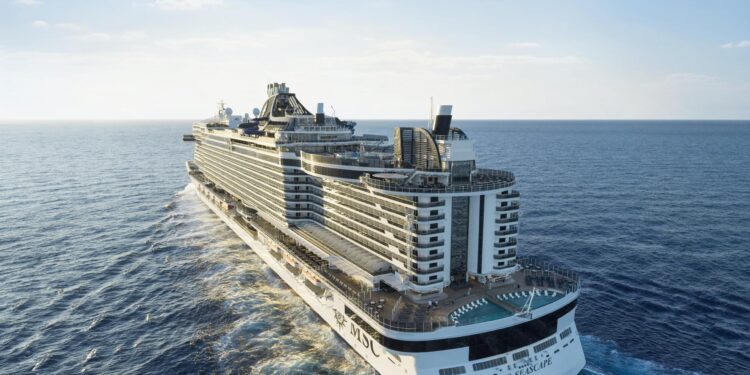 Fotografía cedida este jueves, 11 de enero, por la línea de cruceros MSC en la que se registró el barco MSC Seascape, que a partir del 9 de noviembre de 2025 partirá del puerto de Galveston (Texas, EE.UU.) con itinerarios de siete noches visitando la Costa Maya y Cozumel, en México, e Isla de Roatán, en Honduras. EFE/MSC Cruises