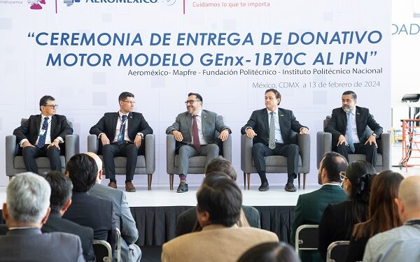 Aeromexico y Mapfre donan motor al Instituto Politécnico Nacional